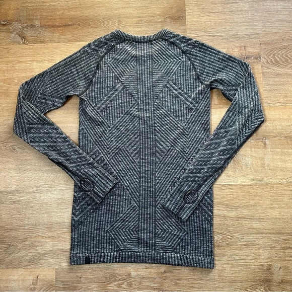 Lululemon Rest Less Pullover Long Sleeve Crew Neck Size 6 Heathered Black - Picture 6 of 8